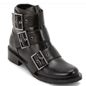 BLONDO Waterproof Biker Buckle Ankle Boots 8.5